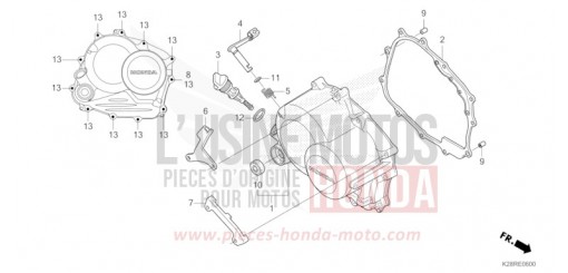 PANNEAU CARTER-MOTEUR D. CRF125FS de 2025